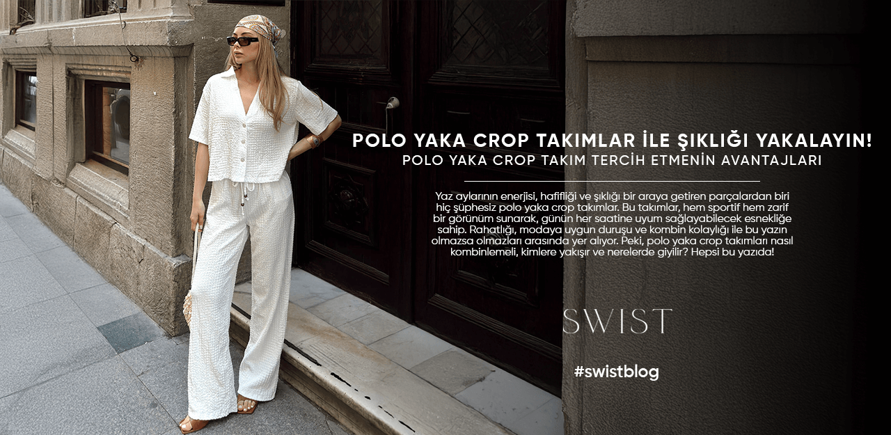 Polo Yaka Crop Takımlar ile Şıklığı Yakalayın!